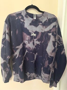 Tie-Dye Dragonfly Crewneck Sweatshirt